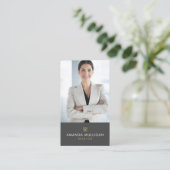 Elegante Modern Real Anwesen Agent Business Card Visitenkarte (Stehend Vorderseite)