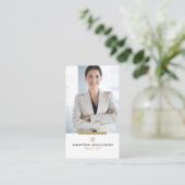 Elegante Modern Real Anwesen Agent Business Card Visitenkarte (Stehend Vorderseite)