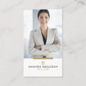 Elegante Modern Real Anwesen Agent Business Card Visitenkarte (Vorderseite)