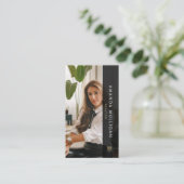 Elegante Modern Real Anwesen Agent Business Card Visitenkarte (Stehend Vorderseite)