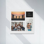 elegante, moderne 3-Foto-Familie Künstlicher Leinwanddruck<br><div class="desc">elegante,  moderne 3-Foto-Familie</div>