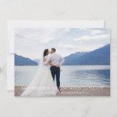 Elegante Moderne 5-Foto-Save the Date Hochzeit Einladung (Rückseite)