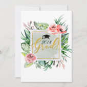 Elegante Moderne Abschluss Grad Einladung (Vorderseite)