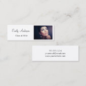 Elegante Moderne Abschluss Name Card Telefonnummerkarte (Vorne/Hinten)