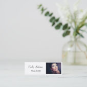 Elegante Moderne Abschluss Name Card Telefonnummerkarte (Stehend Vorderseite)