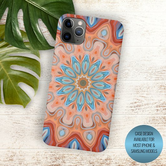 Elegante Moderne Abstrakte Bohemische Mandala Case-Mate iPhone Hülle