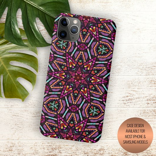 Elegante Moderne Abstrakte Bohemische Mandala Case-Mate iPhone Hülle