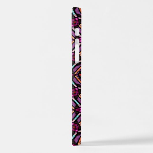 Elegante Moderne Abstrakte Bohemische Mandala iPhone Hülle (Linke Seite)