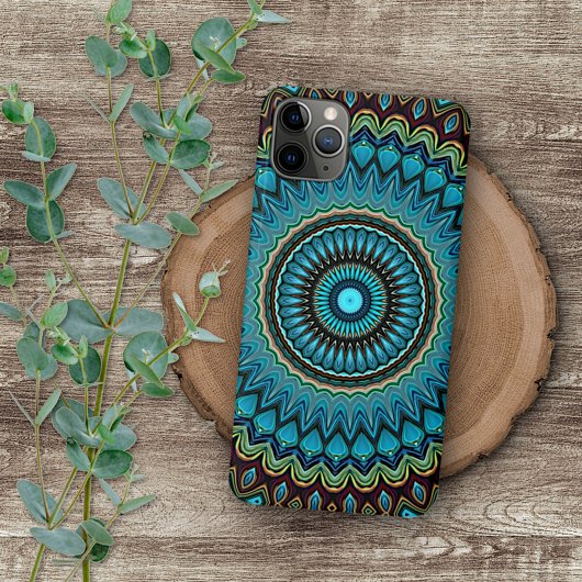 Elegante Moderne Abstrakte Bohemische Mandala iPhone Hülle