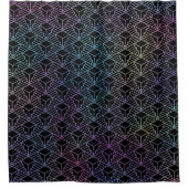 Elegante Moderne Abstrakte Farben Kunst, Dichtung Duschvorhang (Vorderseite)