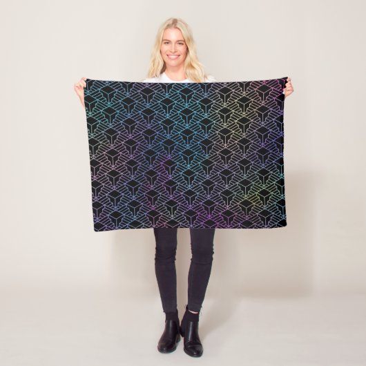 Elegante Moderne Abstrakte Farben Kunst, Dichtung  Fleecedecke (Beispiel)
