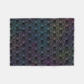 Elegante Moderne Abstrakte Farben Kunst, Dichtung  Fleecedecke (Vorderseite (Horizontal))