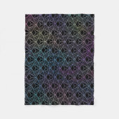 Elegante Moderne Abstrakte Farben Kunst, Dichtung  Fleecedecke (Vorderseite)