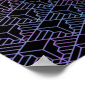 Elegante Moderne Abstrakte Farben Kunst, Dichtung Poster (Ecke)