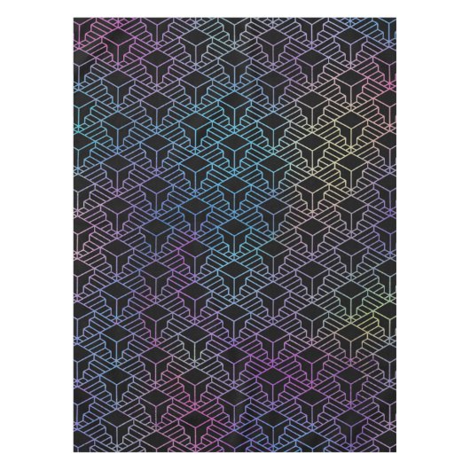 Elegante Moderne Abstrakte Farben Kunst, Dichtung Tischdecke (Vorderseite)