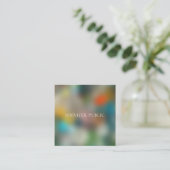 Elegante moderne Abstrakte Kunst - Berufliche Vorl Quadratische Visitenkarte (Stehend Vorderseite)