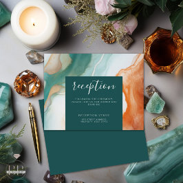 Elegante Moderne Abstrakte Kunst, Dichtung und Mus Begleitkarte