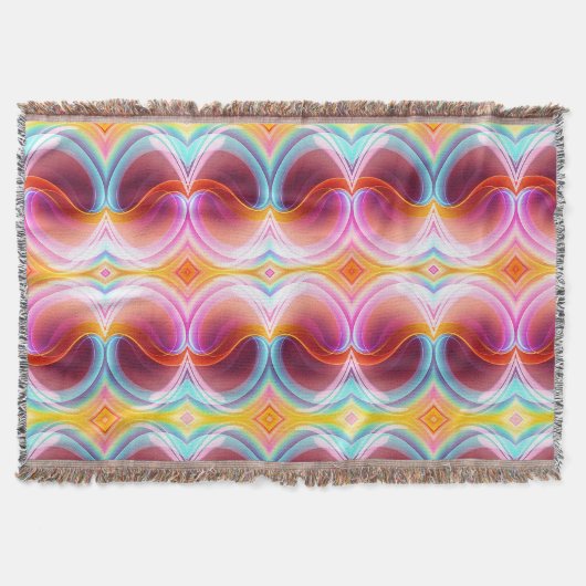 ELEGANTE MODERNE ABSTRAKTE PSYCHEDELIKKUNST DECKE (Vorderseite)