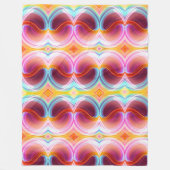 ELEGANTE MODERNE ABSTRAKTE PSYCHEDELIKKUNST FLEECEDECKE (Vorderseite)