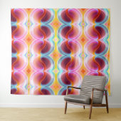 ELEGANTE MODERNE ABSTRAKTE PSYCHEDELIKKUNST WANDTEPPICH (Beispiel (Horizontal))