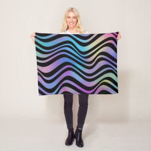 Elegante moderne Abstrakte und farbenfrohe Glitzer Fleecedecke