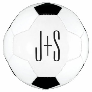 Elegante moderne Anfangsbuchstaben von Paaren We Fußball