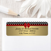 Elegante moderne angesagte Rot-Bogen Polka dots Ho (Insitu)