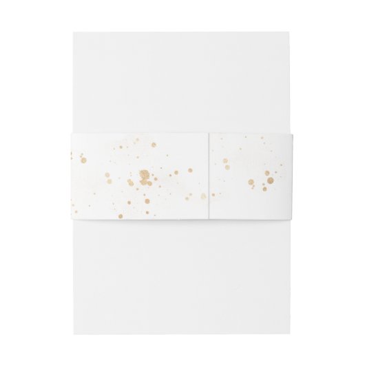 Elegante moderne Band White and Gold Splashes (Rückseitenbeispiel)