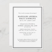 Elegante Moderne Beerdigung Einladung (Vorne/Hinten)