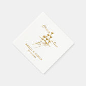 Elegante Moderne Beifall für die Liebe Minimalisti Serviette (Ecke)