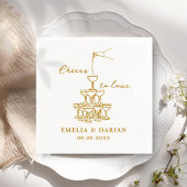 Elegante Moderne Beifall für die Liebe Minimalisti Serviette