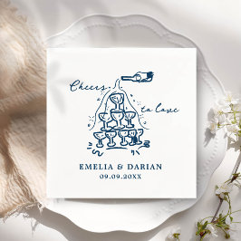 Elegante Moderne Beifall für die Liebe Minimalisti Serviette