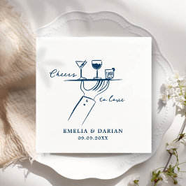 Elegante Moderne Beifall für die Liebe Minimalisti Serviette