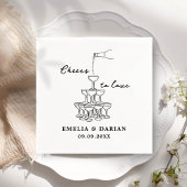 Elegante Moderne Beifall für die Liebe Minimalisti Serviette