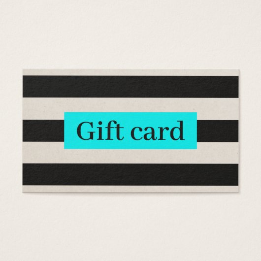 Elegante, moderne, beige, türkisfarbene Streifen (Vorderseite)