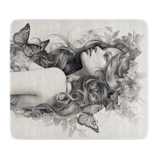 Elegante, moderne, benutzerdefinierte Vorlage hinz Schneidebrett (Vorderseite)