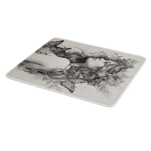 Elegante, moderne, benutzerdefinierte Vorlage hinz Schneidebrett (Ecke)