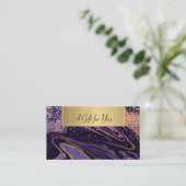 Elegante Moderne, Berufliche Abstrakte Goldfetti Rabattkarte (Stehend Vorderseite)