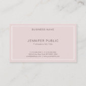 Elegante Moderne Berufliche, einfache Schlichte Tr Visitenkarte (Rückseite)