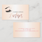 Elegante Moderne Berufliche Lashes Visitenkarte (Vorne/Hinten)