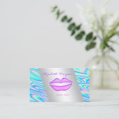 Elegante Moderne Berufliche Lippen Visitenkarte (Stehend Vorderseite)