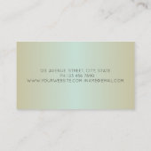 Elegante Moderne Berufliche Lotus Visitenkarte (Rückseite)