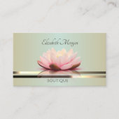 Elegante Moderne Berufliche Lotus Visitenkarte (Vorderseite)