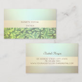 Elegante moderne Berufliche Luminous,Wirbel grün Visitenkarte (Vorne/Hinten)