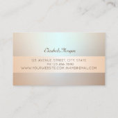 Elegante moderne Berufliche Luminous,Wirbel Visitenkarte (Rückseite)