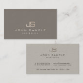 Elegante moderne berufliche mit Monogramm Visitenkarte (Vorne/Hinten)