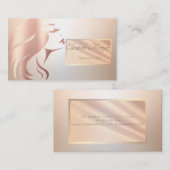 Elegante moderne Berufliche Rahmen-Silhouette Visitenkarte (Vorne/Hinten)