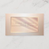 Elegante moderne Berufliche Rahmen-Silhouette Visitenkarte (Rückseite)