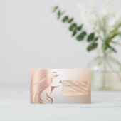 Elegante moderne Berufliche Rahmen-Silhouette Visitenkarte (Stehend Vorderseite)