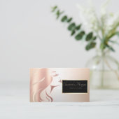 Elegante Moderne Berufliche Silhouette Visitenkarte (Stehend Vorderseite)